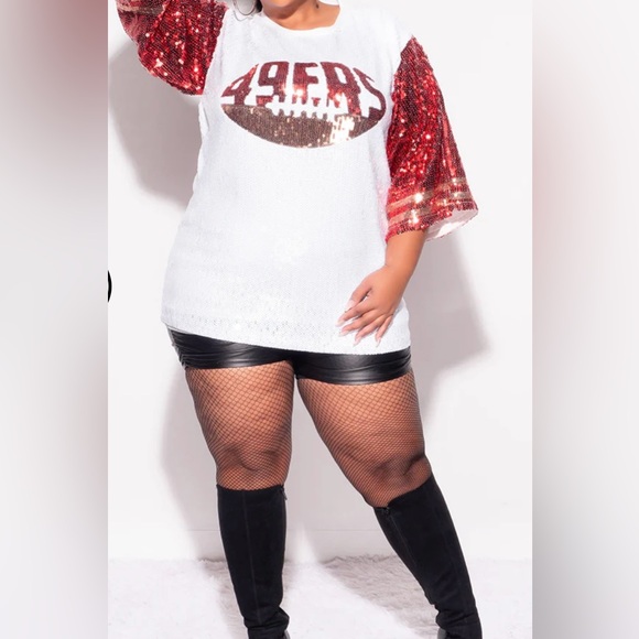 Sale‼️San Francisco 49er Sequin Dress. No discount - Picture 7 of 10